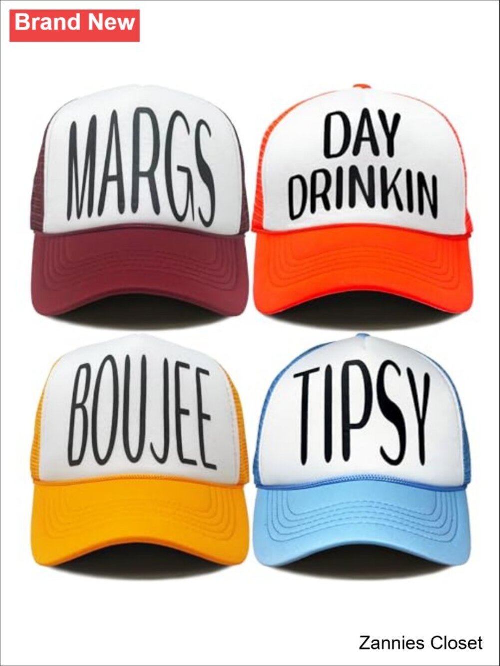 🤠Funky Junque Retro Foam Trucker Hat Mesh Snapback Bachelorette